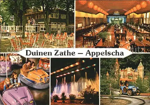 Appelscha Een dagje Duinen Zathe Restaurant Speisesaal Terrasse Autoscooter Kat. Niederlande