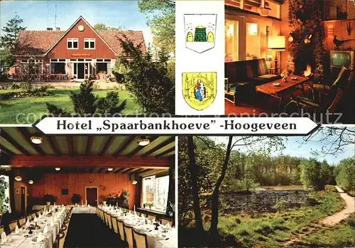 Hoogeveen Hotel Restaurant Spaarbankhoeve Kat. Hoogeveen