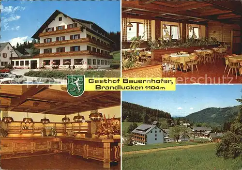 Brandlucken Gasthof Bauernhofer Gastraum Bar Panorama Kat. Heilbrunn Naintsch