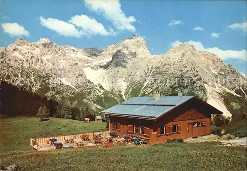 Sexten Sesto Suedtirol Rifugio Rudi Huette Rotwandwiesen Kat. Bozen