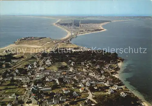 Presqu Ile de Quiberon Vue aerienne Kerhostin et etranglement de Penthievre Kat. Rennes