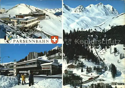 Parsenn Parsennbahn Bergstation Panorama Kat. Parsennfurgga