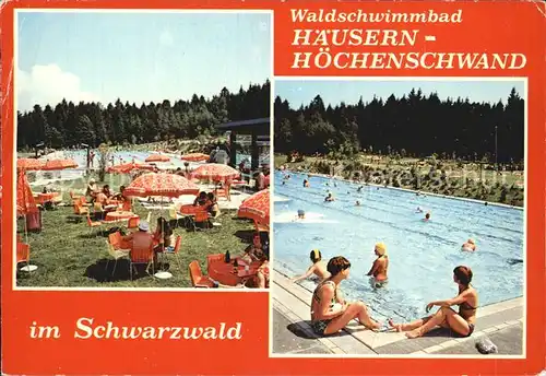 Hoechenschwand Schwimmbad Liegewiese Kat. Hoechenschwand