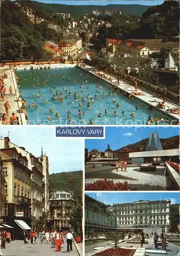 Karlovy Vary Schwimmbad Kolonada Gagarina Thermalbad Kat. Karlovy Vary Karlsbad