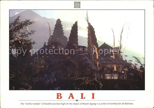 Bali Indonesien The mother themple of Besakih perched high on the slopes of Mount Agung  Kat. Bali