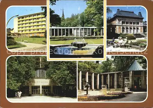 Bad Elster Sanatorium Clara Zetkin Wandelhalle Kurhaus Marienquelle Moritzquelle Kat. Bad Elster