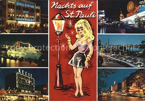 St Pauli Nachtleben Passagierschiff Kat. Hamburg