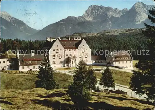 Klais Evangelisches Hochgebirgs Erholungsheim Schloss Kranzbach Bayrisches Hochgebirge Kat. Kruen
