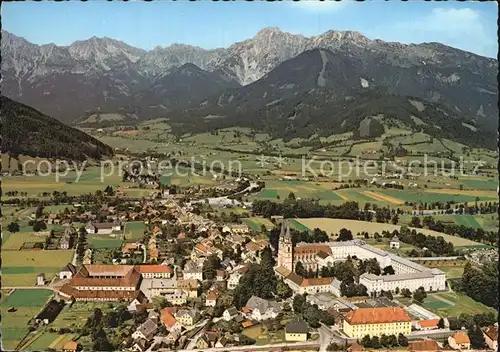 Admont Steiermark Kloster Hallermauern Kalkalpen Fliegeraufnahme Kat. Admont