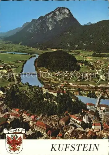 Kufstein Tirol Historische Festung Heimatmuseum Heldenorgel Pendling Brandenberger Alpen Fliegeraufnahme Kat. Kufstein