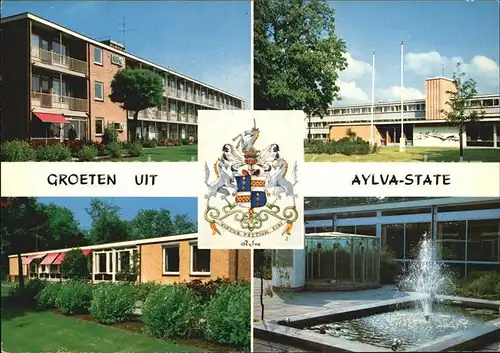Witmarsum Bejaardencentrum Aylva State Springbrunnen Kat. Niederlande
