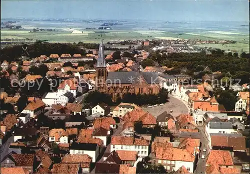 Meldorf Stadtbild mit Kirche Fliegeraufnahme Kat. Meldorf