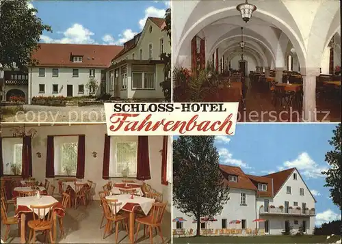 Fahrenbach Fichtelgebirge Schloss Hotel Restaurant Kat. Troestau