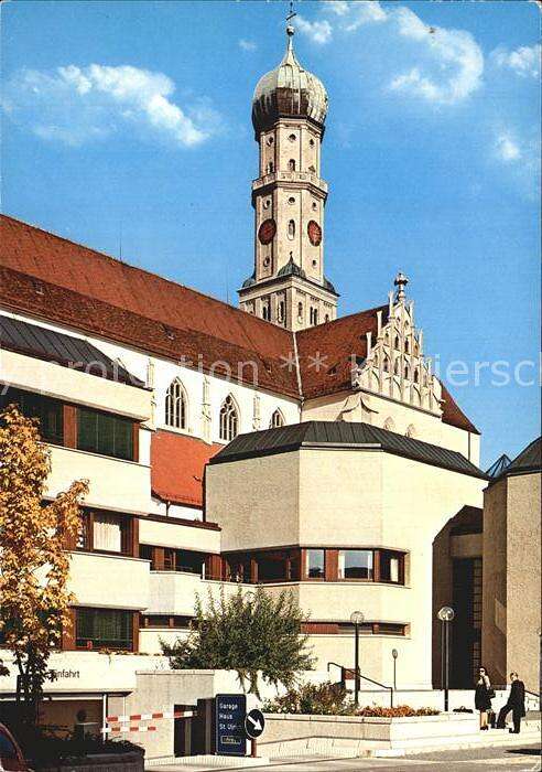 Ak Ansichtskarte Augsburg Haus St Ulrich Akademie Und