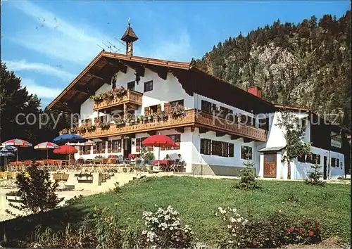 Reit Winkl Gasthof Restaurant Luftkurort Wintersportplatz Bayerische Alpen Kat. Reit im Winkl