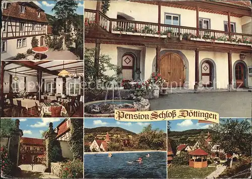 Doettingen Braunsbach Pension Schloss Schwimmbad Kat. Braunsbach