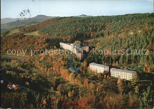 Schwabthal Sanatorium Lautergrund im Hintergrund Staffelberg Herbststimmung Kat. Bad Staffelstein