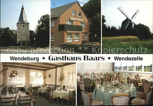 Wendezelle Gasthaus Baars Restaurant Turm Windmuehle Kat. Wendeburg