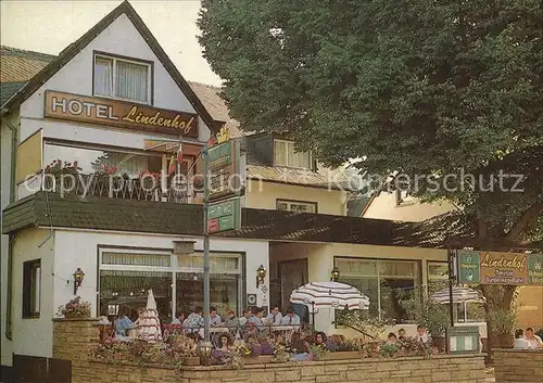 Osterspai Hotel Restaurant Lindenhof Terrasse Kat. Osterspai