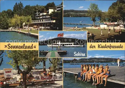 Sekirn Woerther See Ferienheim der Kinderfreunde Steiermark Badestrand