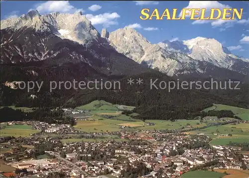 Saalfelden Steinernes Meer Pinzgauer Saalachtal Alpenpanorama Fliegeraufnahme