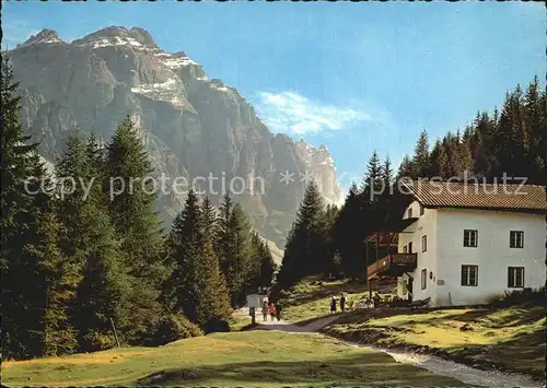 Neustift Stubaital Tirol Alpengasthof Herzeben Pinnistal Kirchdachspitze Stubaier Alpen Kat. Neustift im Stubaital