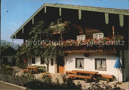 Ruhpolding Haus Epp Blumenschmuck Kat. Ruhpolding