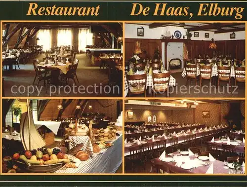 Elburg Restaurant Partycentrum De Haas Saal Festtafel Kat. Niederlande
