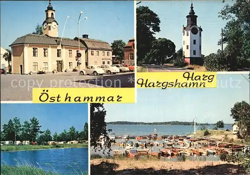 Schweden oesthammar Hafen Rathaus Kirche