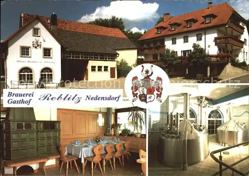 Nedensdorf Brauerei Gasthof Reblitz Kat. Bad Staffelstein