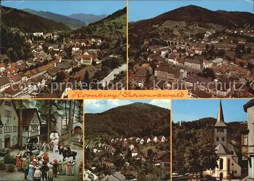 Hornberg Schwarzwald Panorama Kirche Festspiele Kat. Hornberg