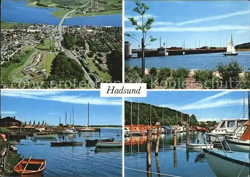 Hadsund Hafen Luftbild Kat. Hadsund