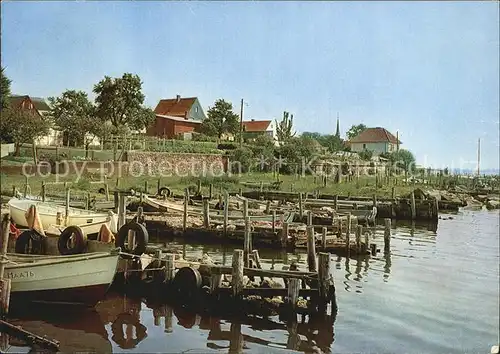 Maasholm Schlei Bootsanlegestelle Kat. Maasholm