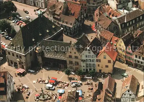 Colmar Haut Rhin Elsass Markt Luftbild Kat. Colmar