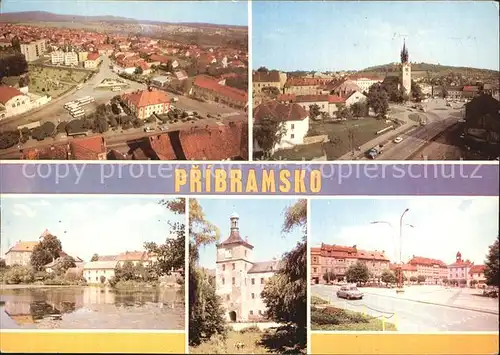 Pribram Luftbild Panoramen Kat. Pribram