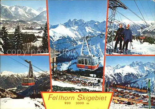 Fellhorn Skigebiet Birgsautal Seilbahn  Kat. Oberstdorf