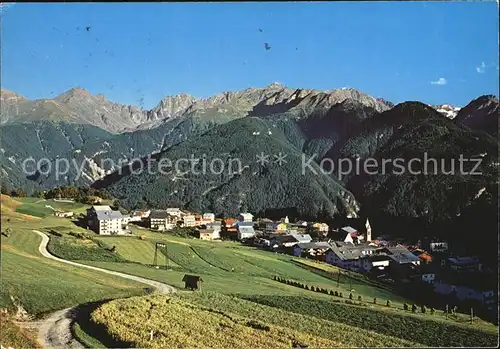 Serfaus Tirol Oberinntal Panorama Kat. Serfaus