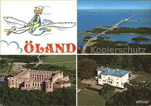 oeland oelandsbron Borghols Stadtschloss  Kat. Schweden