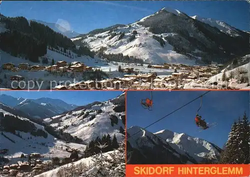 Hinterglemm Saalbach Skidorf Zwoelferkogel Winter