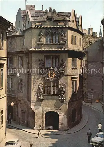 Praha Prahy Prague Karlsgasse Haus zum Goldenen Brunnen Kat. Praha