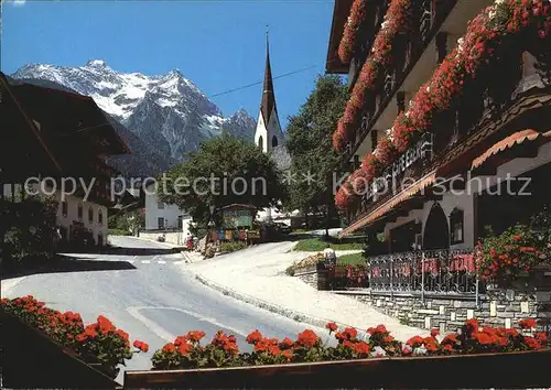 Finkenberg Tirol Blick zum Gruenberg Kat. Finkenberg