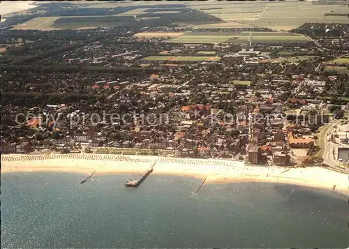 Wyk Foehr Nordseebad Lufbild Kat. Wyk auf Foehr