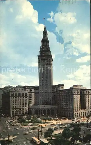 Cleveland Ohio Terminal Tower Building and Public Square Kat. Cleveland