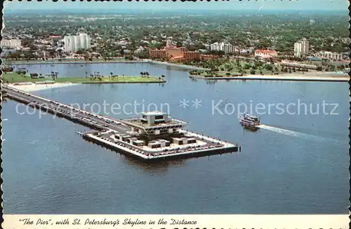 St Petersburg Florida Fliegeraufnahme with Pier Kat. 