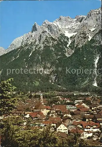 Mittenwald Karwendel Tirol mit Viererspitze Kat. Schwaz