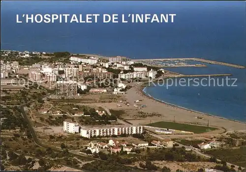 Tarragona Fliegeraufnahme Hospitalet de L`Infant Kat. Costa Dorada Spanien