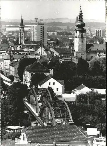 Wels Oberoesterreich Bruecke Kat. Oesterreich