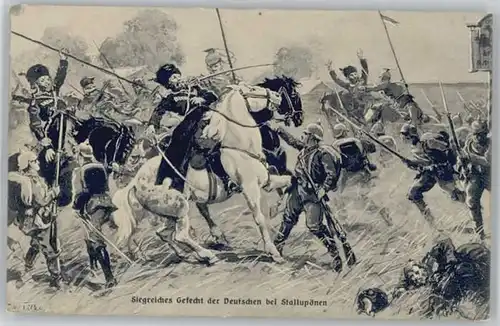 Stallupoenen Stallupoenen Kuenstlerkarte Siegreiches Gefecht * / Tschechische Republik /Tschechische Republik