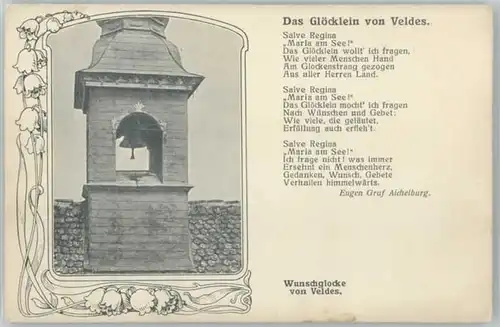 Veldes Veldes Gedicht Das Gloecklein von Veldes * / Tschechische Republik /Tschechische Republik