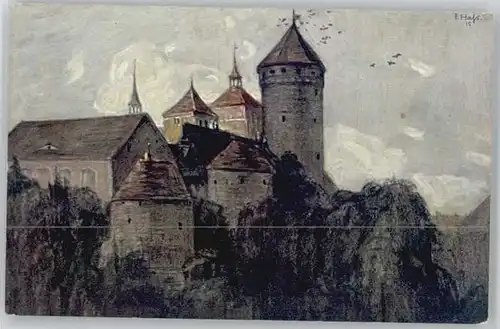 Roeffel Roeffel Kuenstlerkarte KuenstlerF. H. Schloss Kirche * / Tschechische Republik /Tschechische Republik